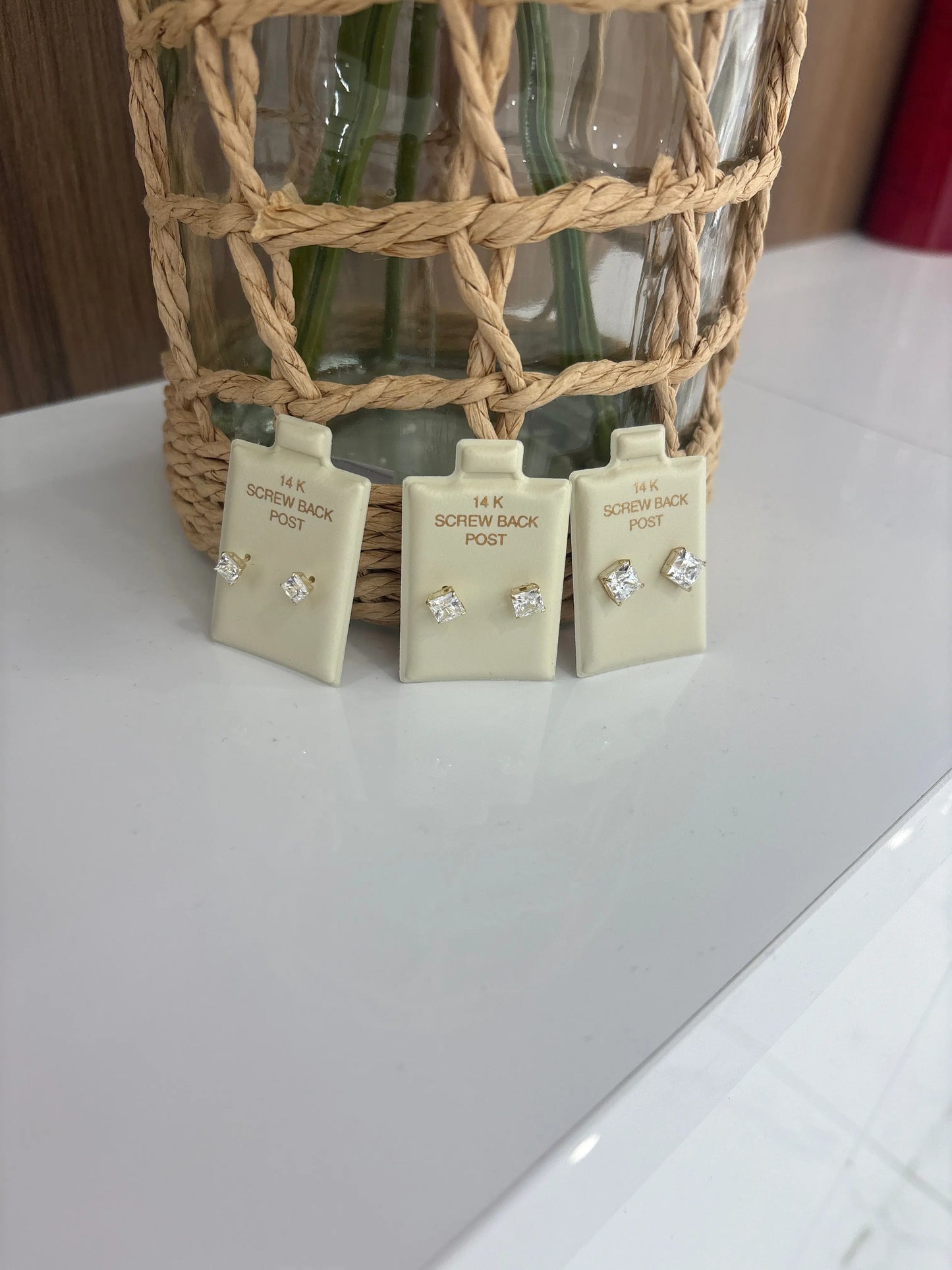 14K Large Square Earring My Store