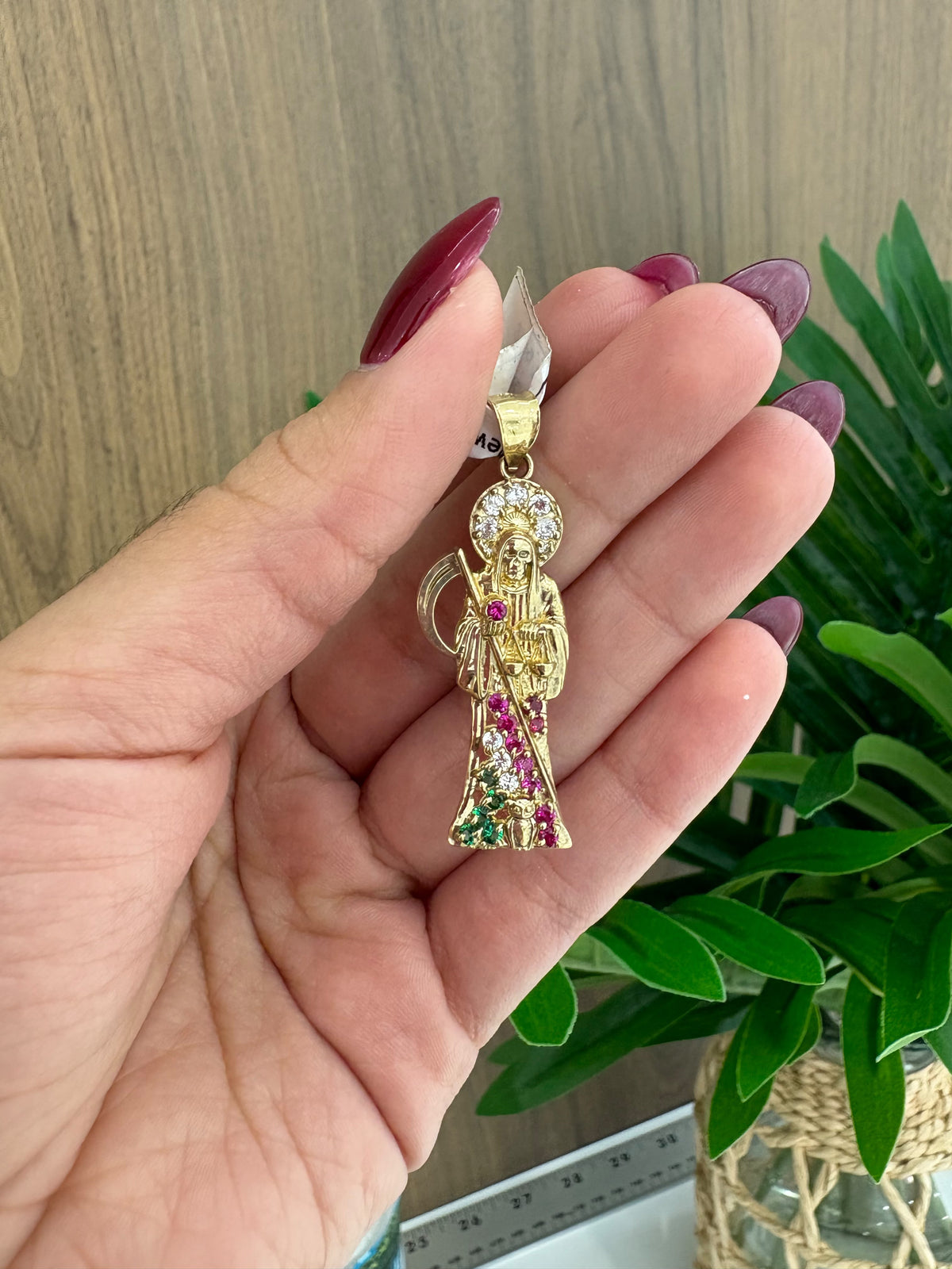 10k Santa muerte charm