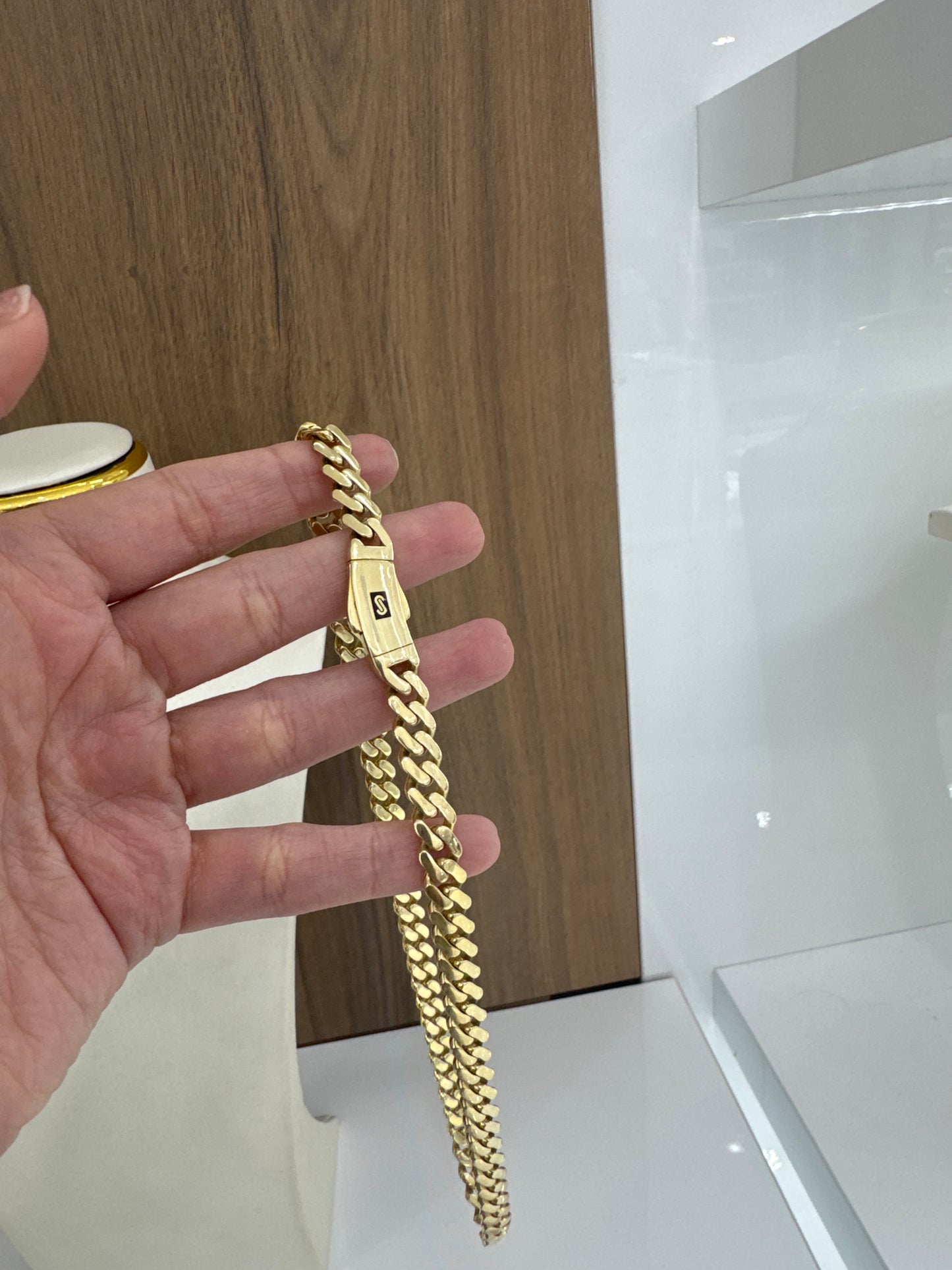 10K 8MM Monaco Chain
