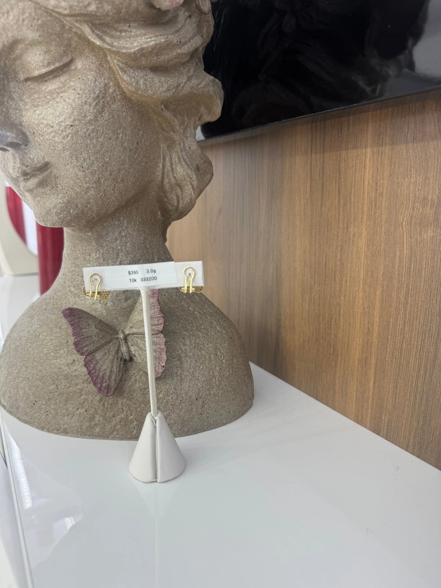 10K Omega Earring My Store
