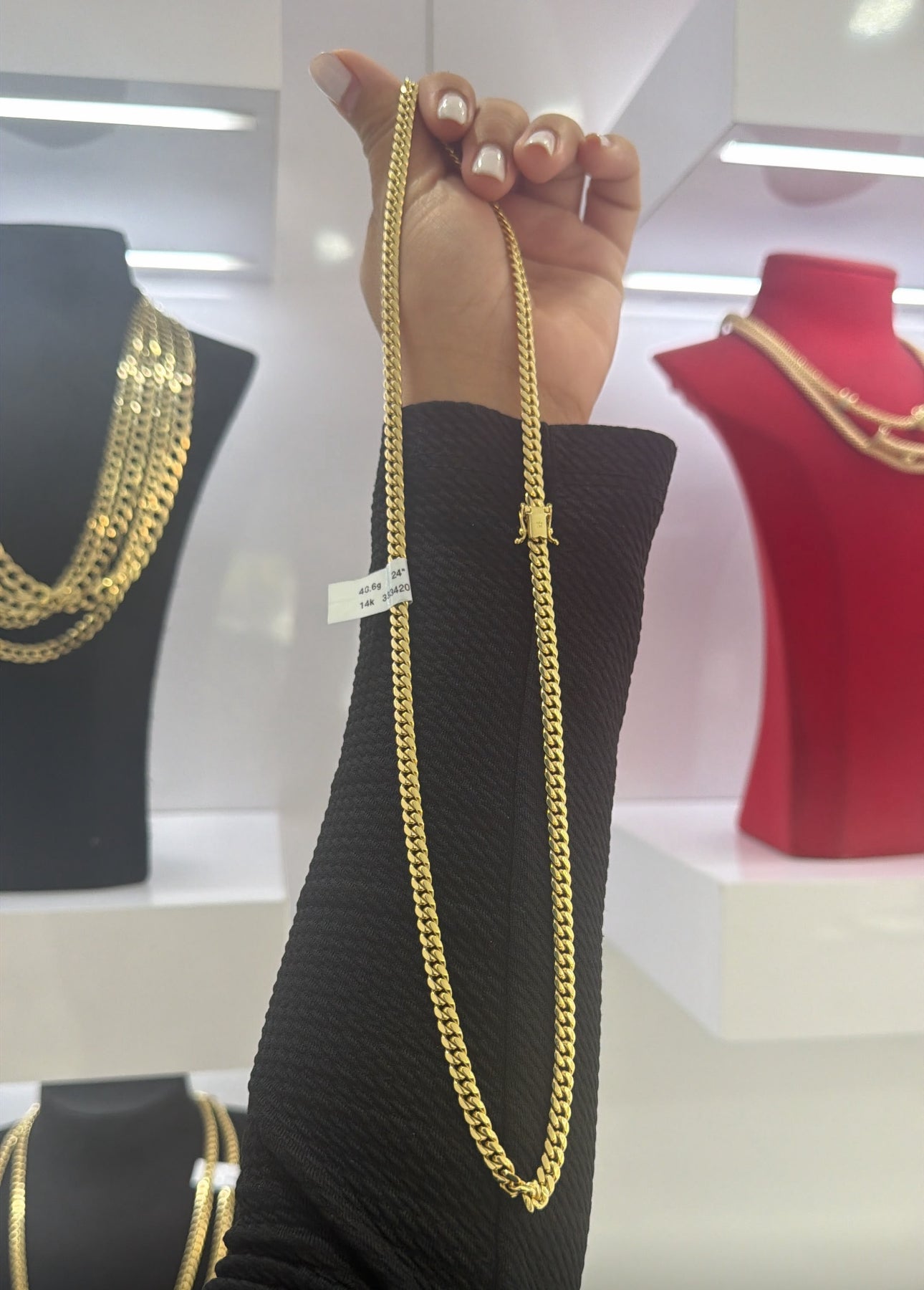 14k cuban link chain