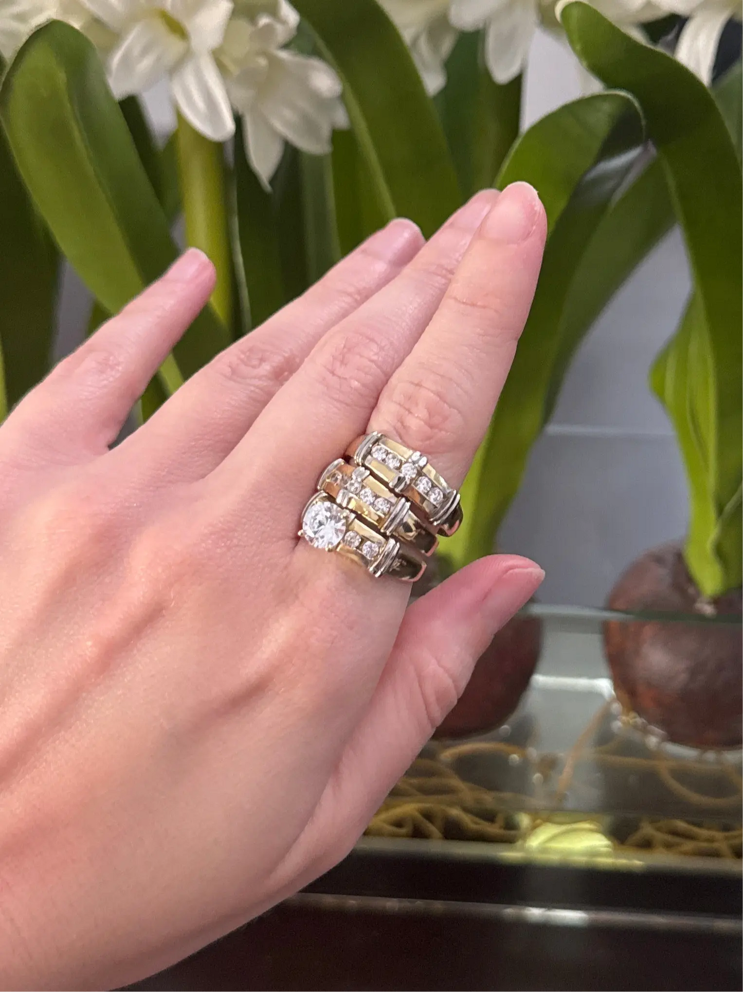 14K Trio Engagement Rings My Store