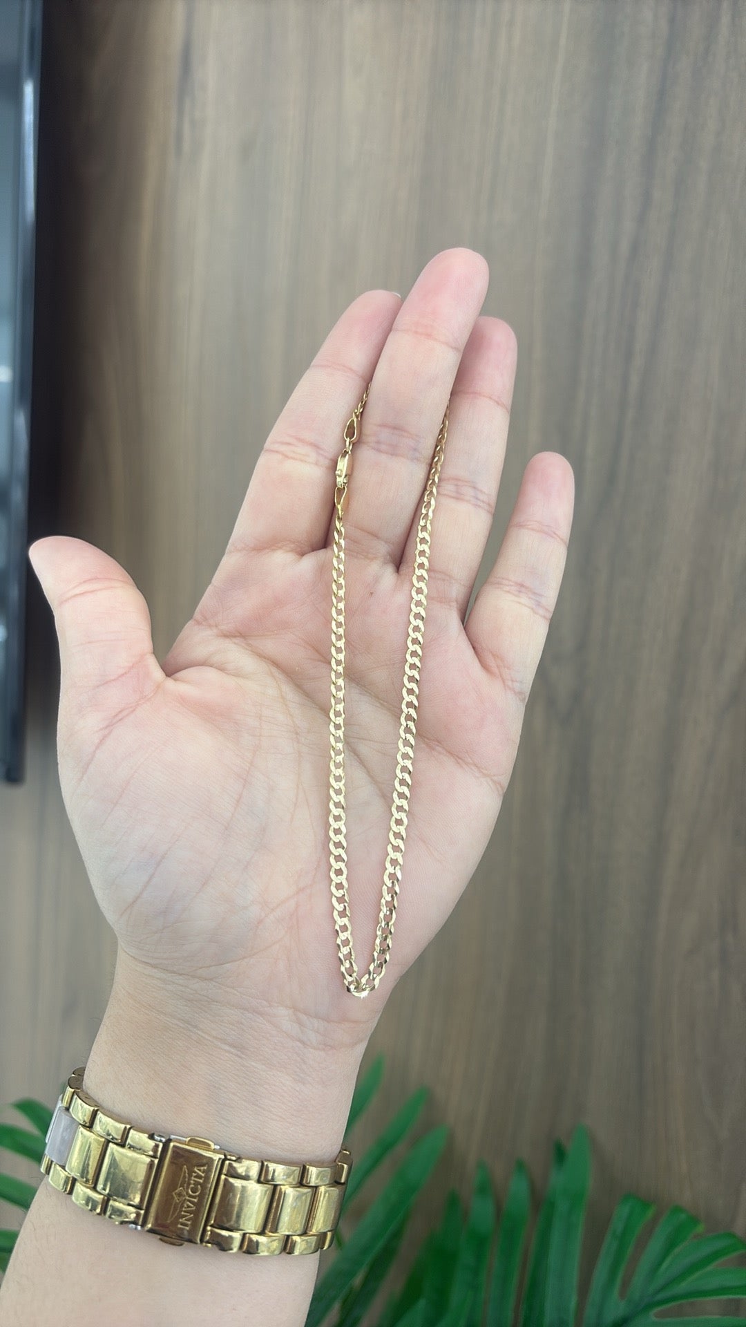 10k plain anklet