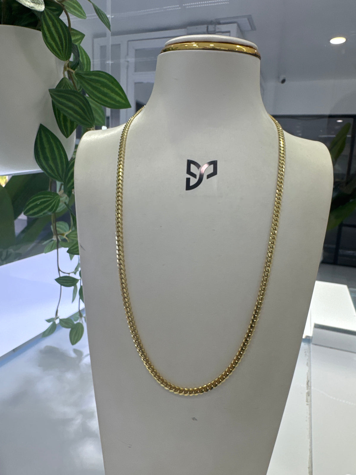 14k 4mm Cuban link Chain