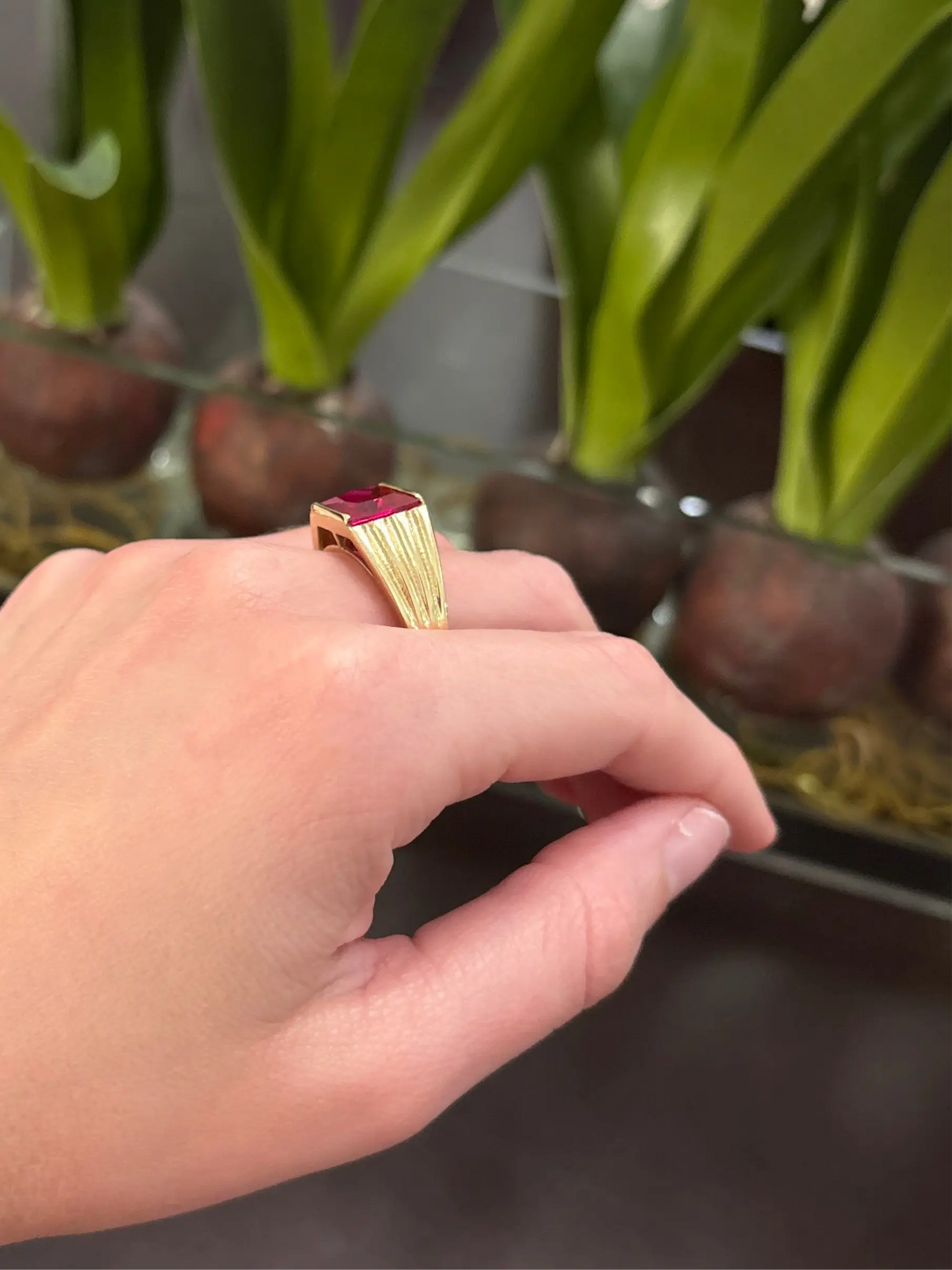14K Red Stone Ring My Store