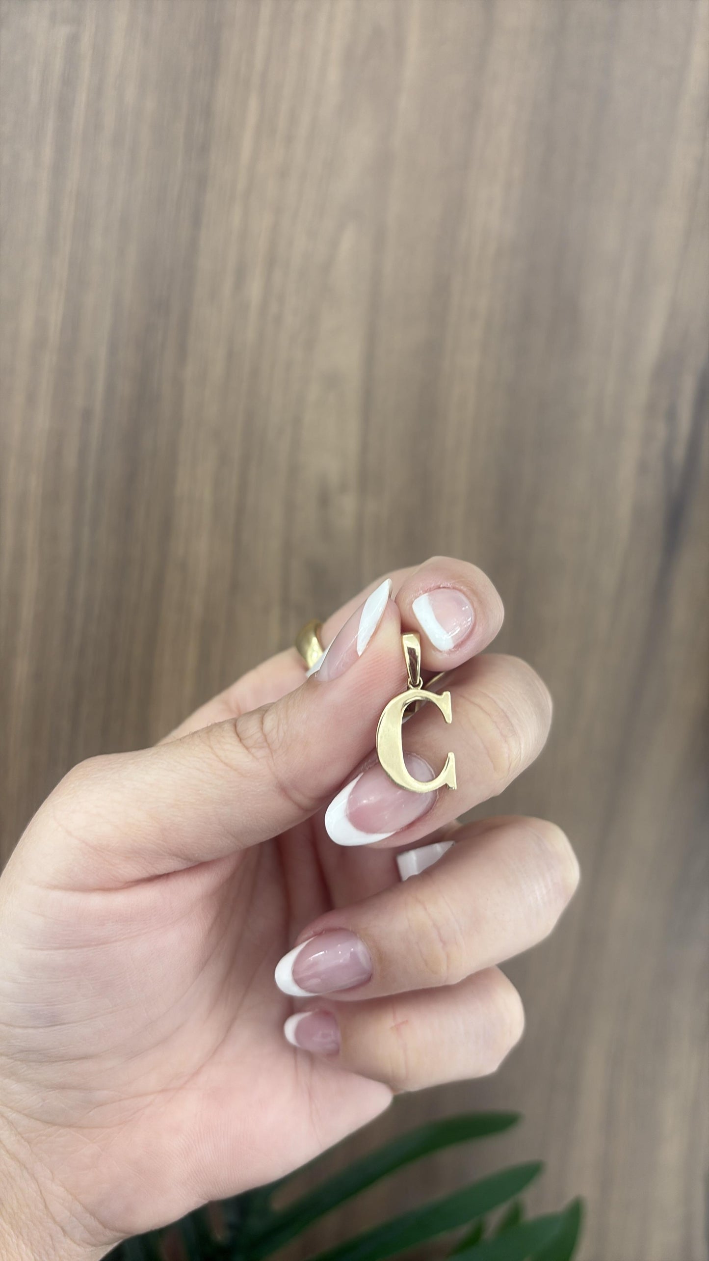 14k initial Chams Cindy