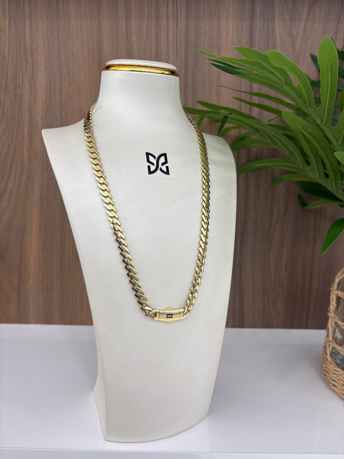 10K 8MM Monaco Chain