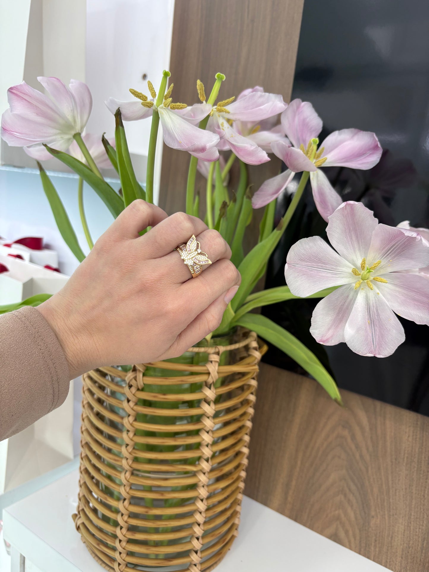 10K Flower Ring