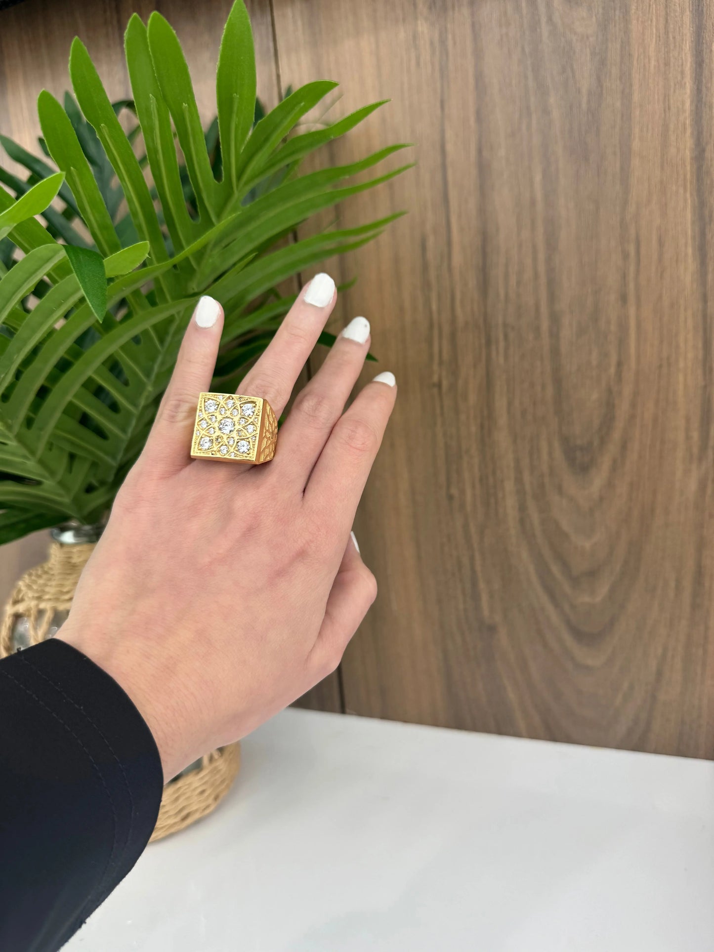 10k Solid Rosetta Ring My Store
