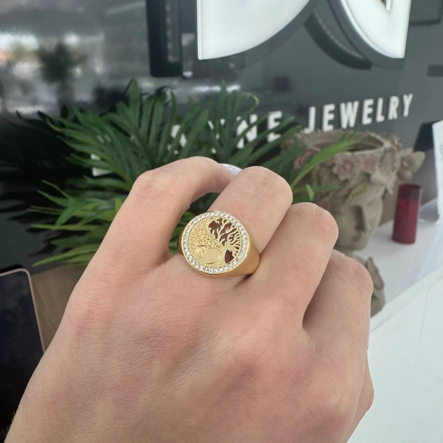 14K Arbol de la vida Ring My Store