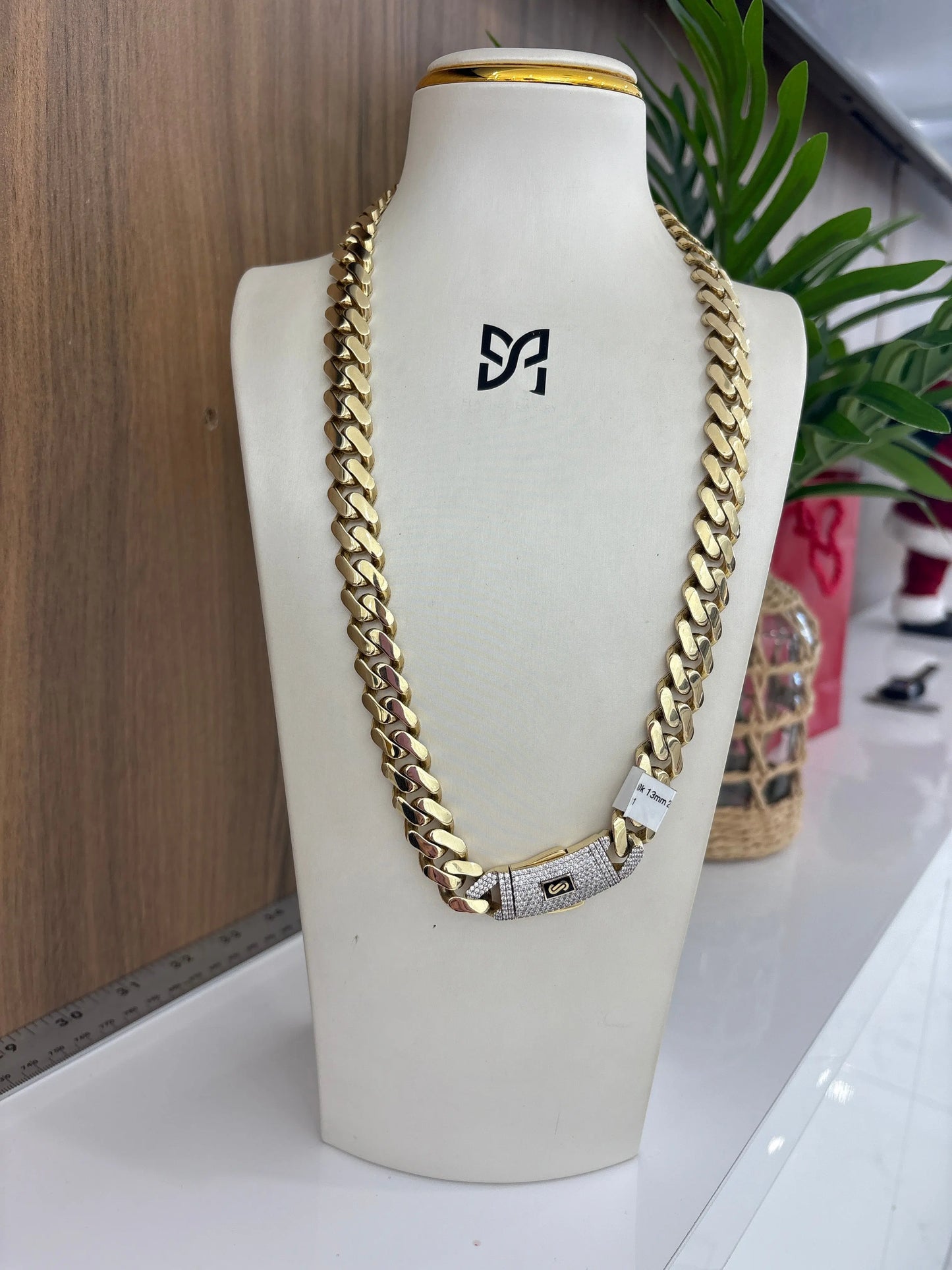 10K 13.5MM Monaco Chain My Store
