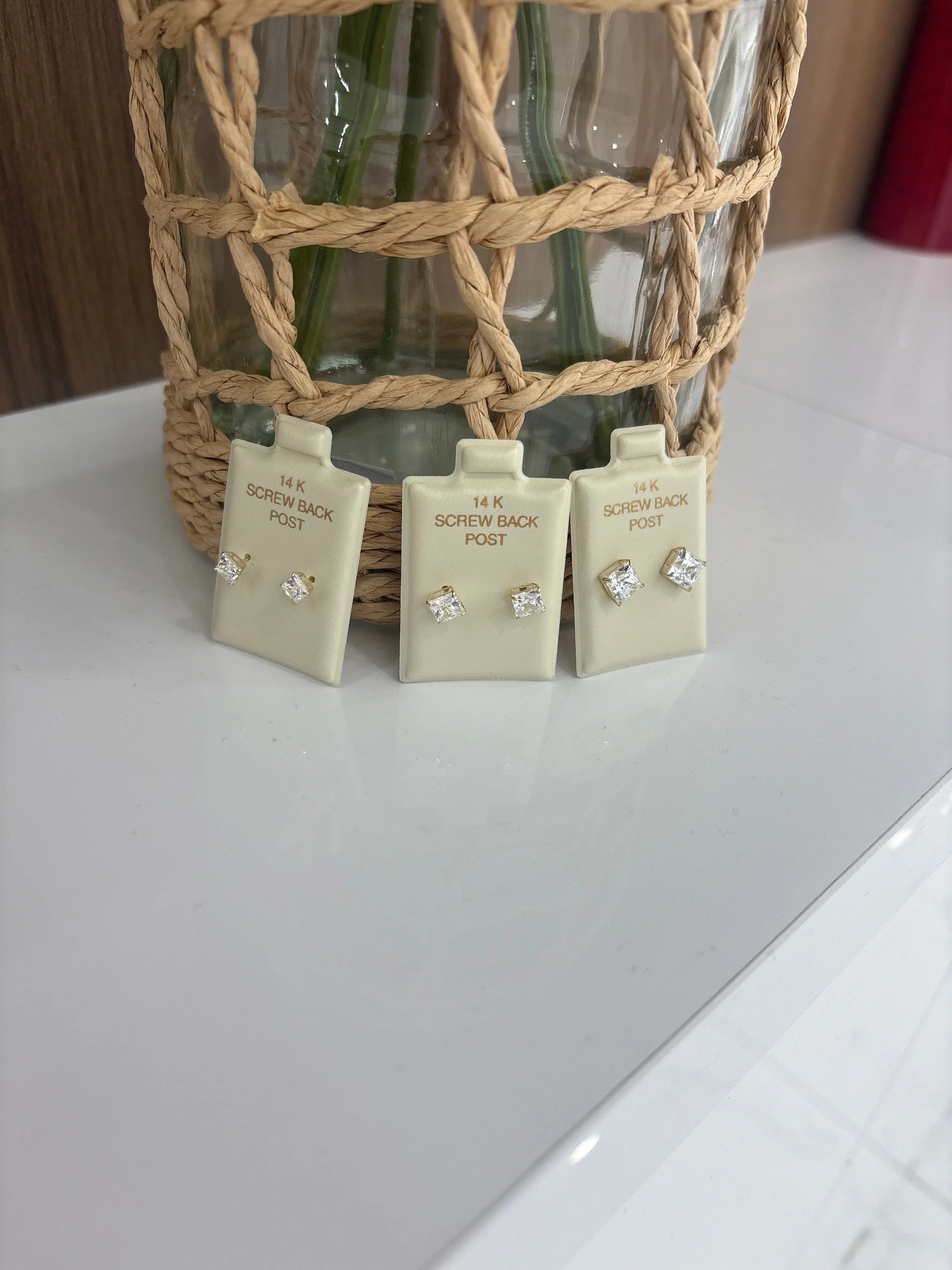 14K Large Square Earring My Store