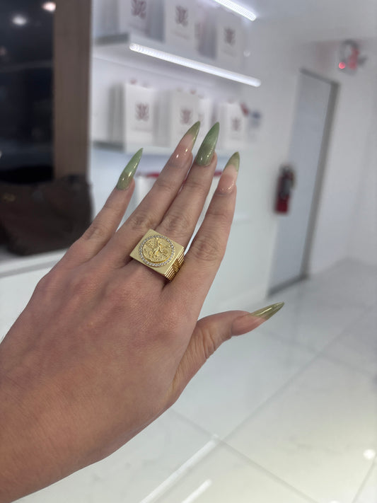 14K Centenario Ring