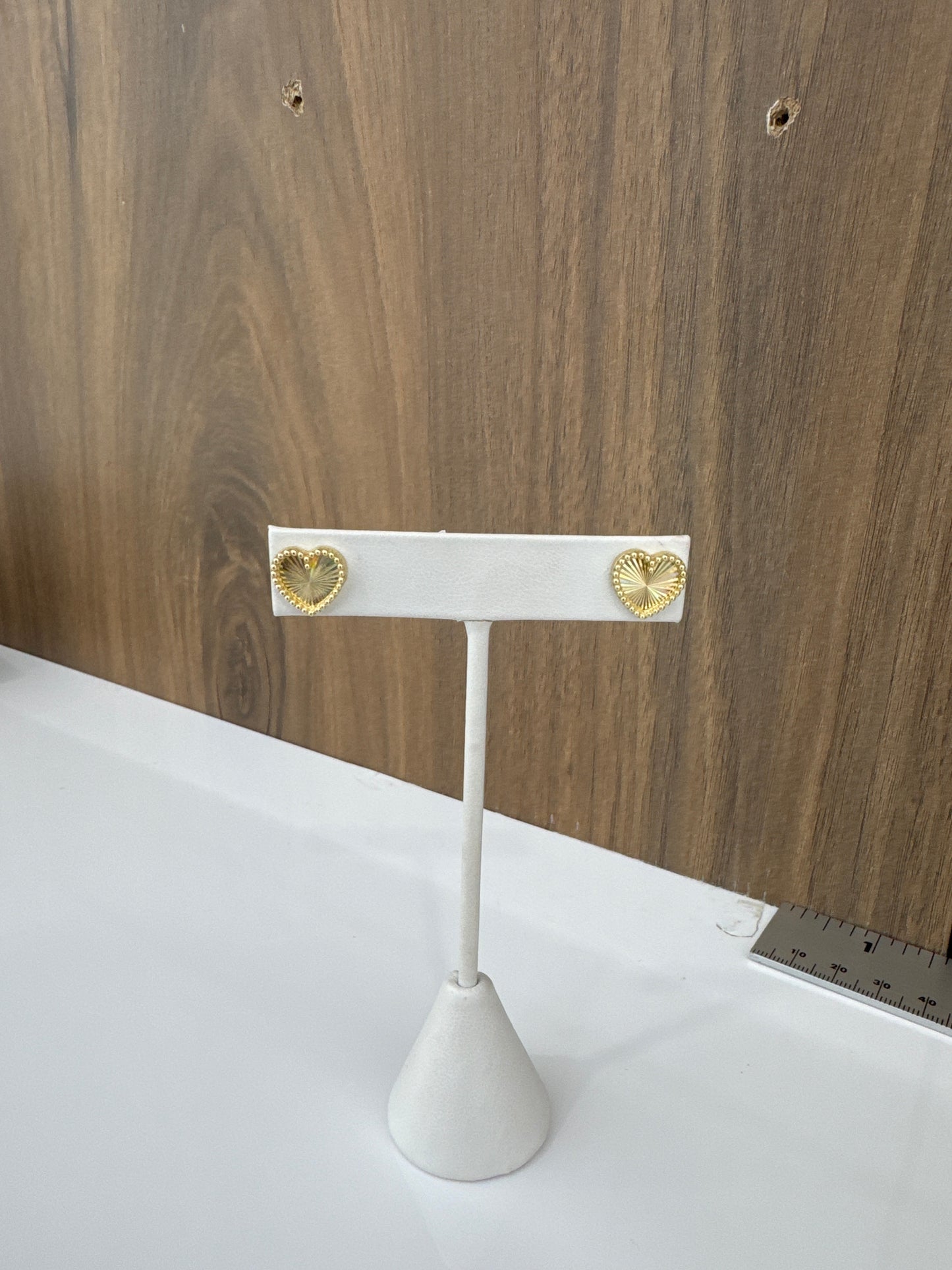 14K Heart Earrings