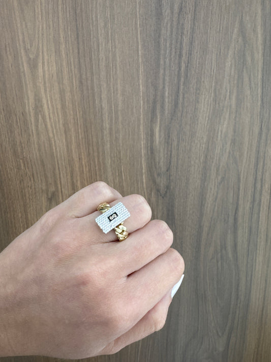 10K Monaco Ring