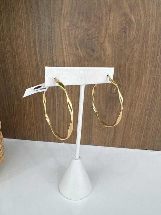14K Big Hoops