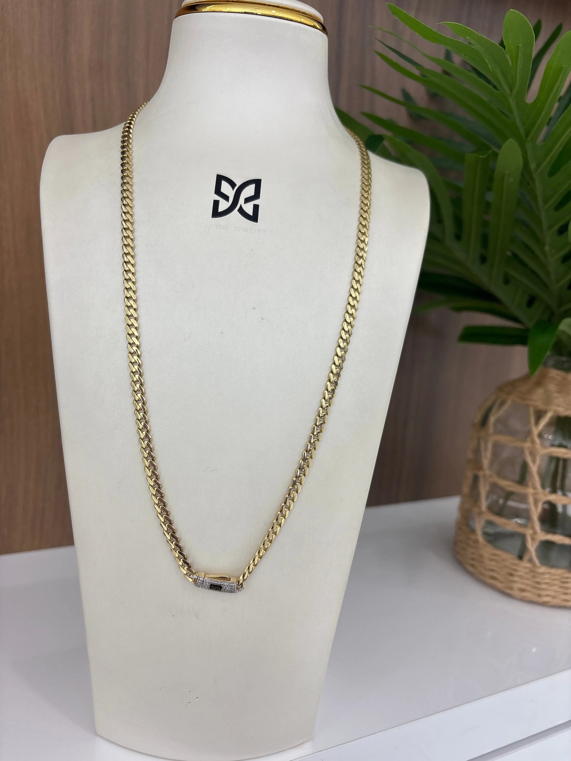 10K 5MM Baby Monaco Chain My Store