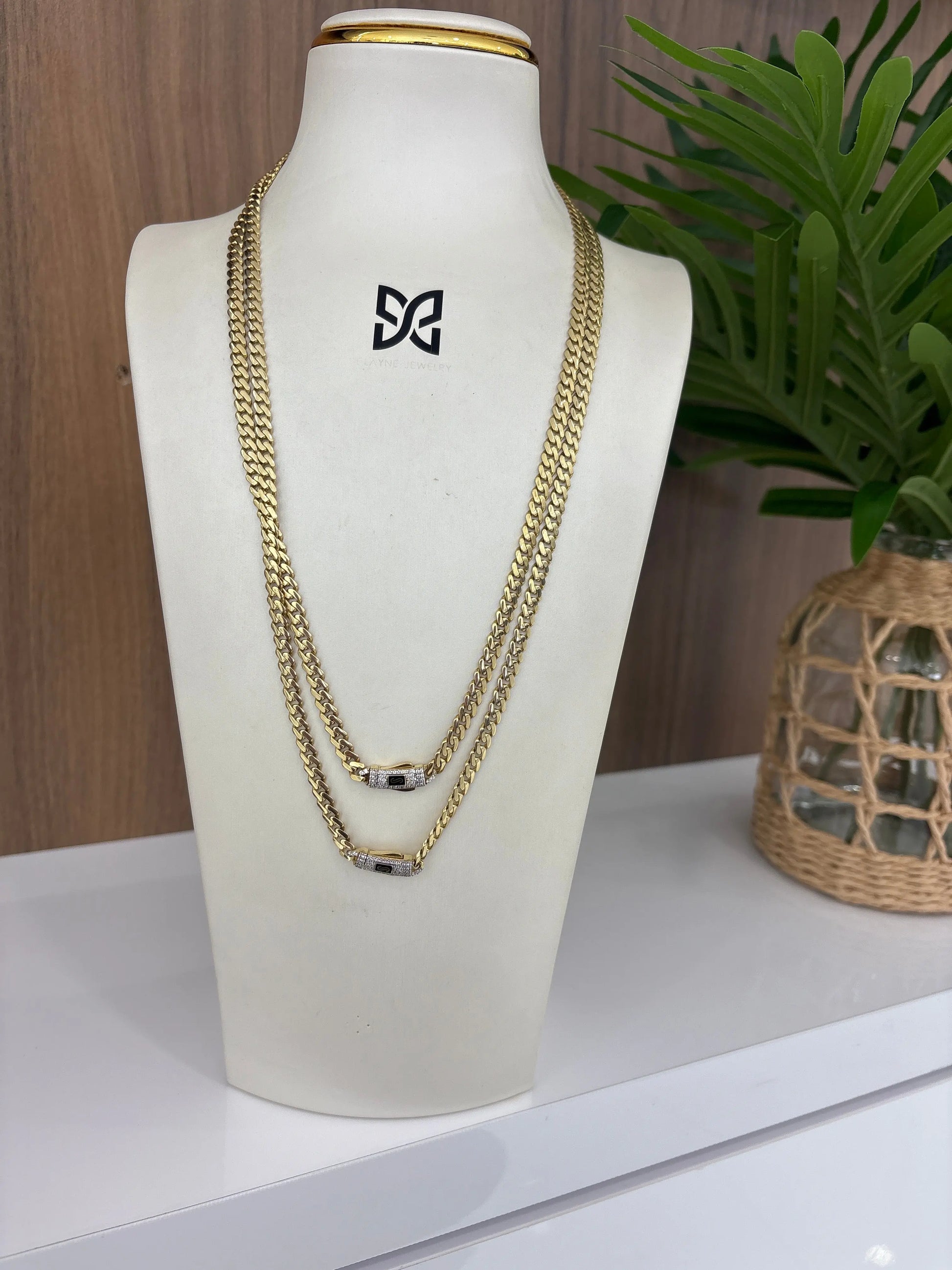 10K 5MM Baby Monaco Chain My Store