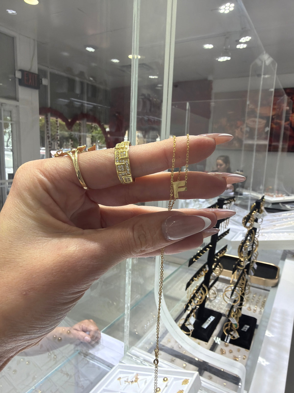 Cadena y anillo 14k