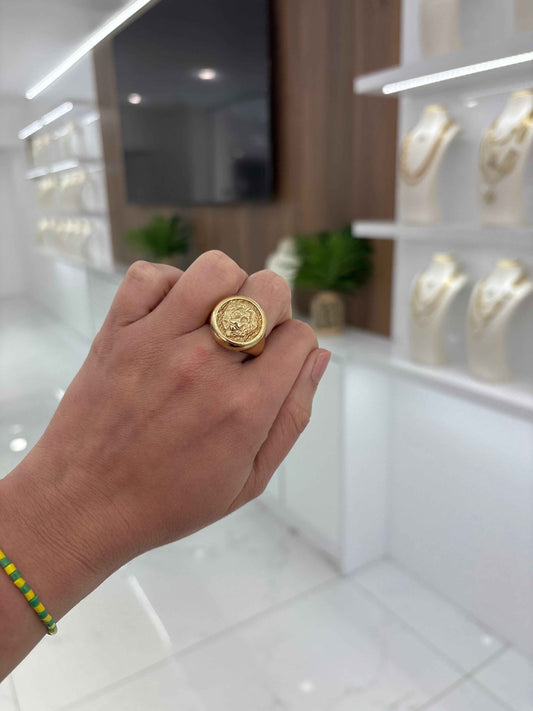10K Lion Ring