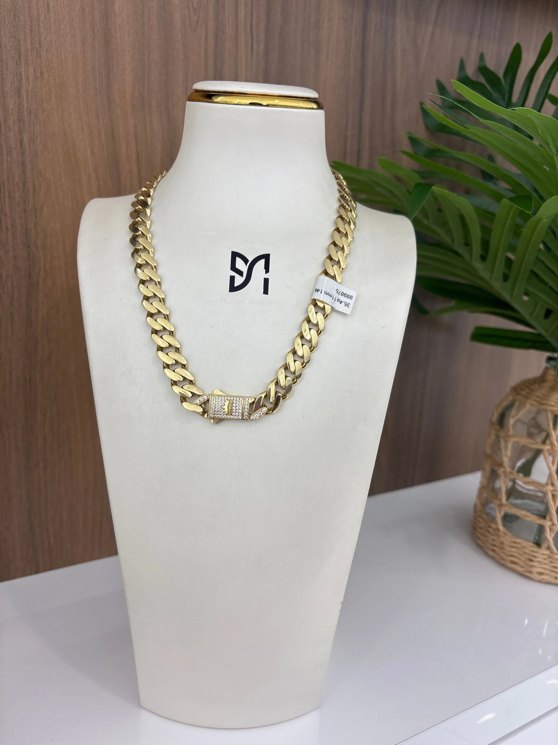 14K 11MM Monaco Chain My Store