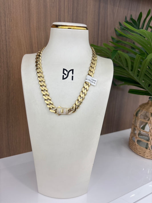 14K 11MM Monaco Chain