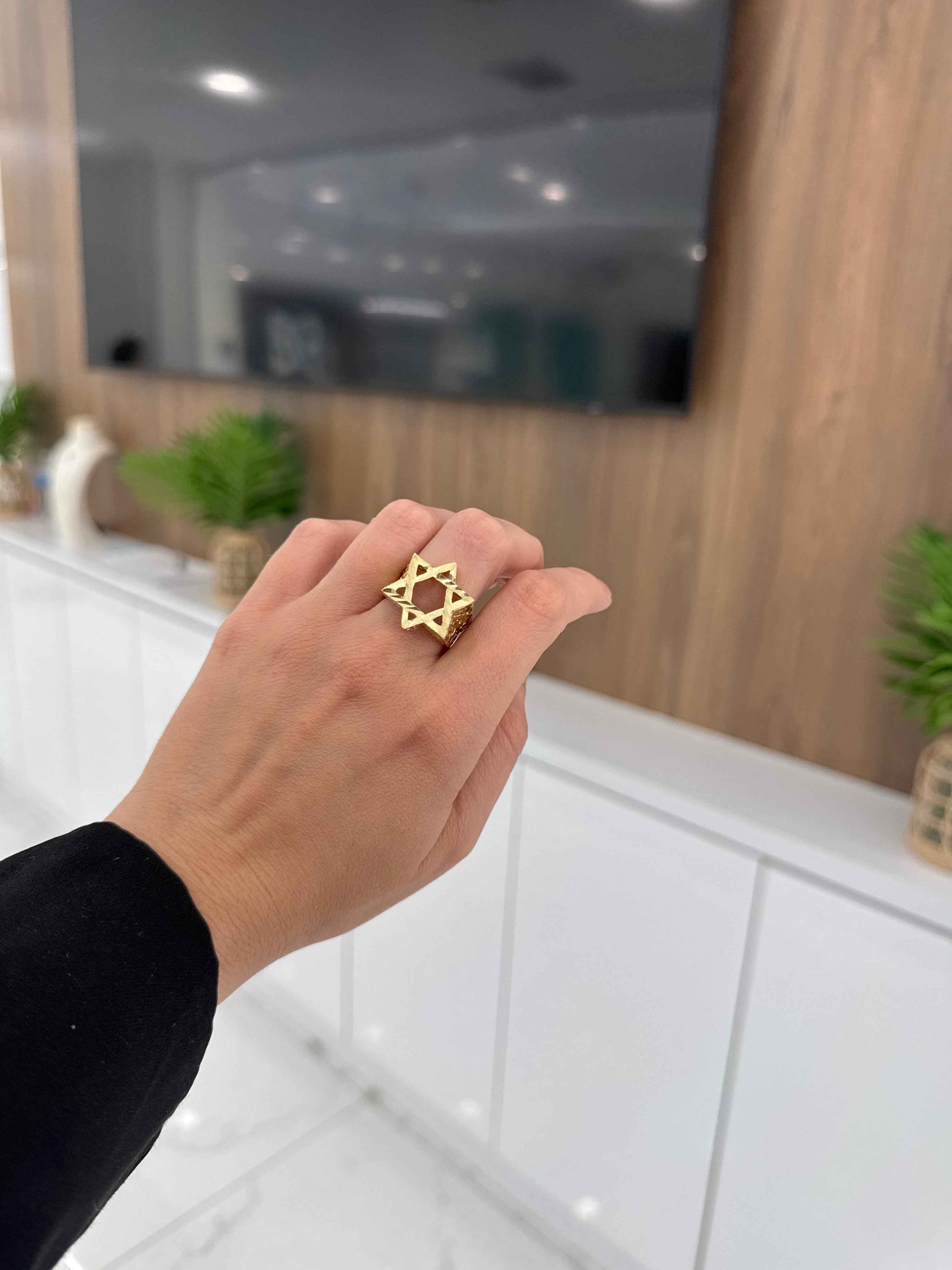 10K Star of David Ring