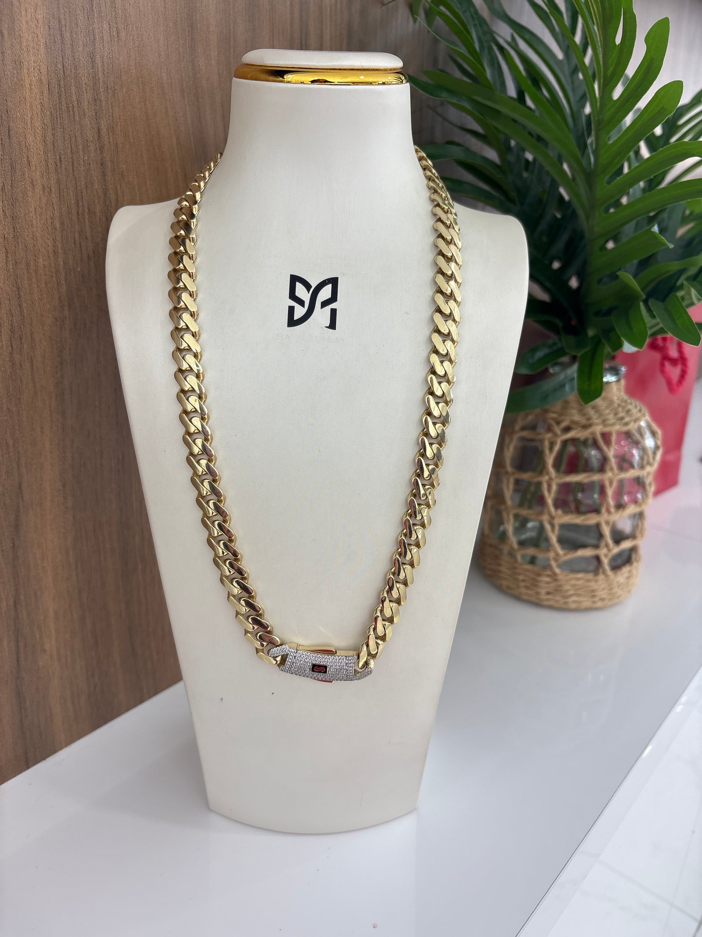 10K 11.5MM Monaco Chain