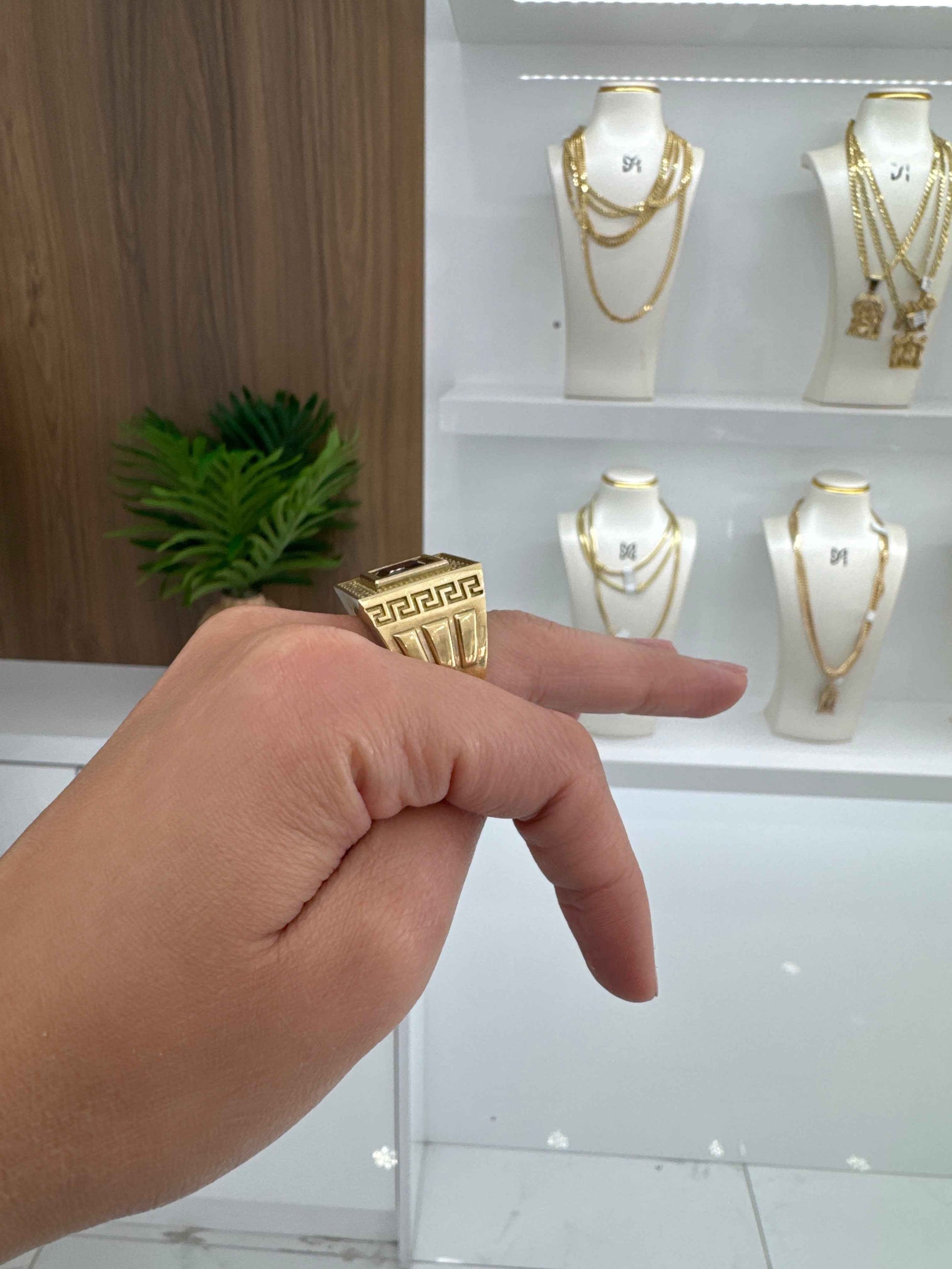 10K Red Stone Ring
