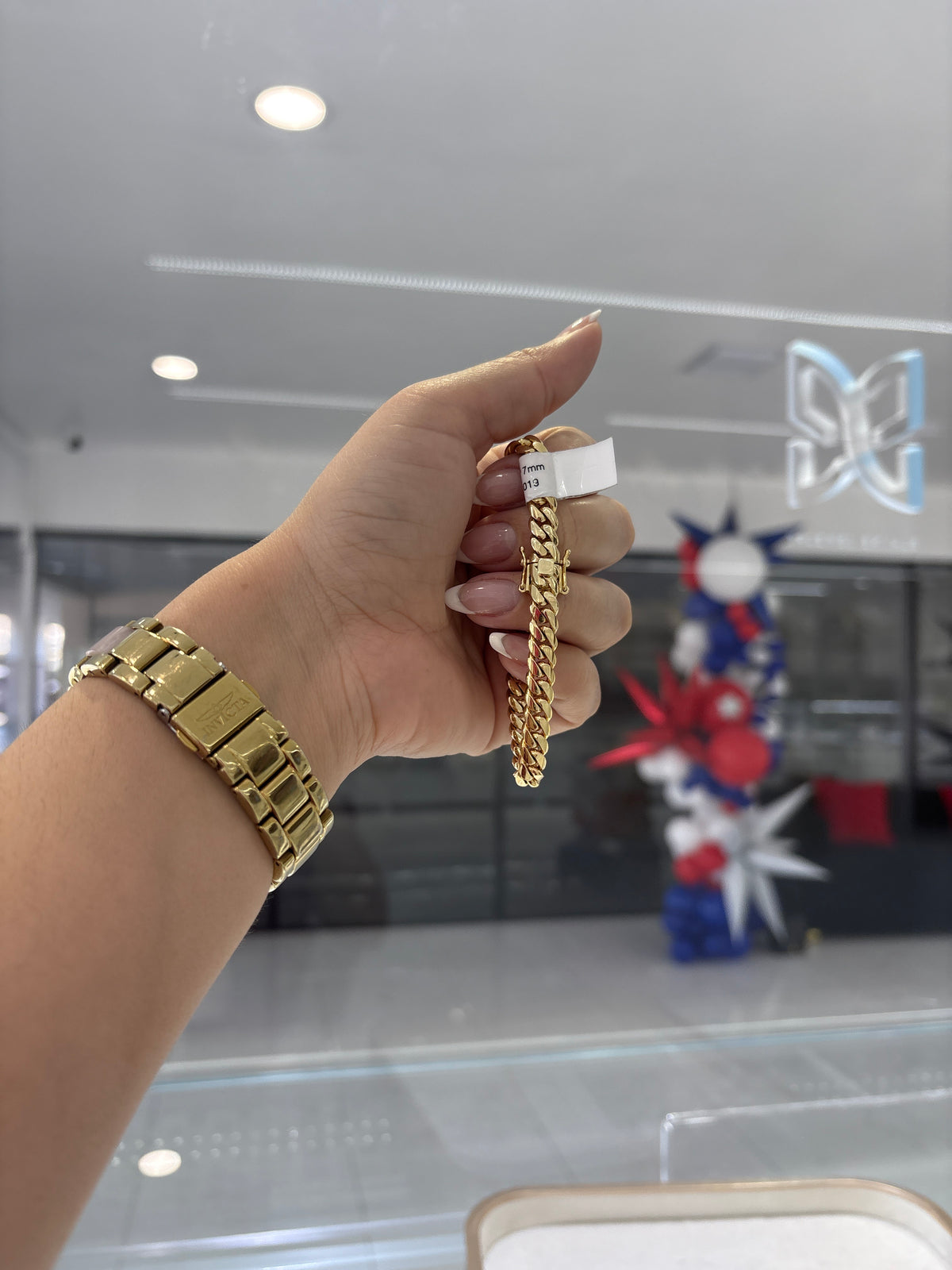 10K 7MM Cuban Link Bracelet