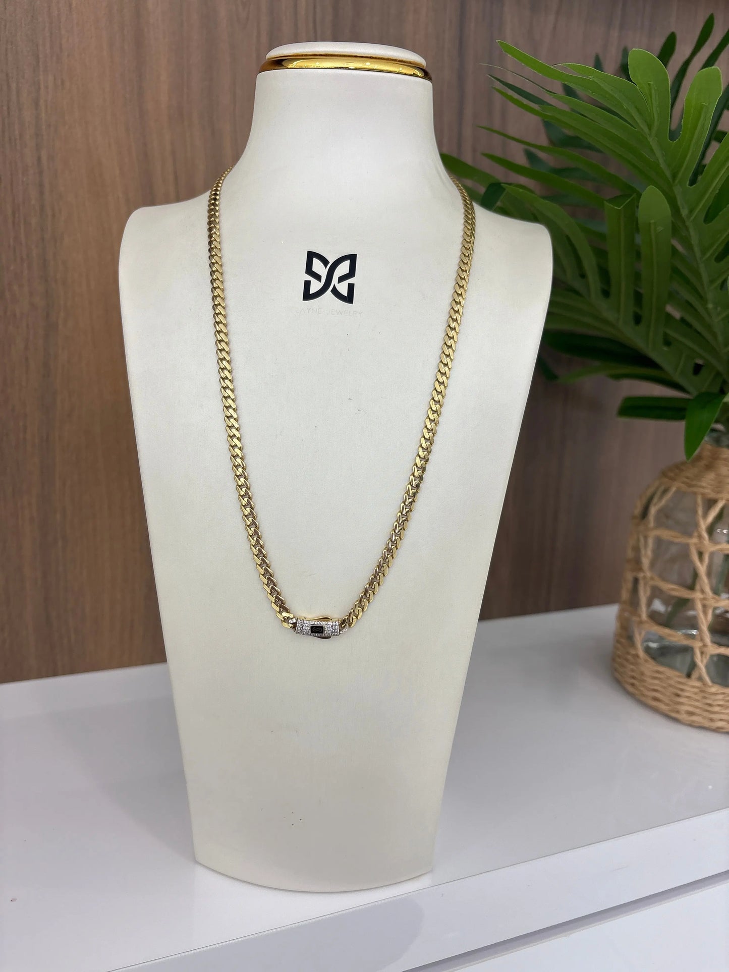 10K 5MM Baby Monaco Chain My Store
