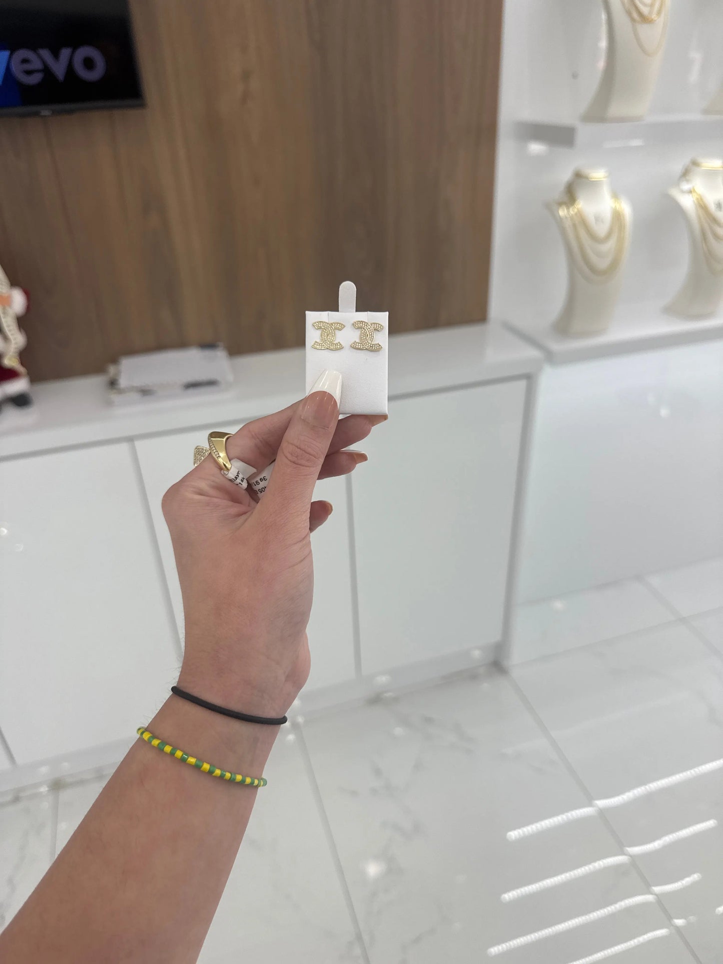 10K Small CC Earring My Store
