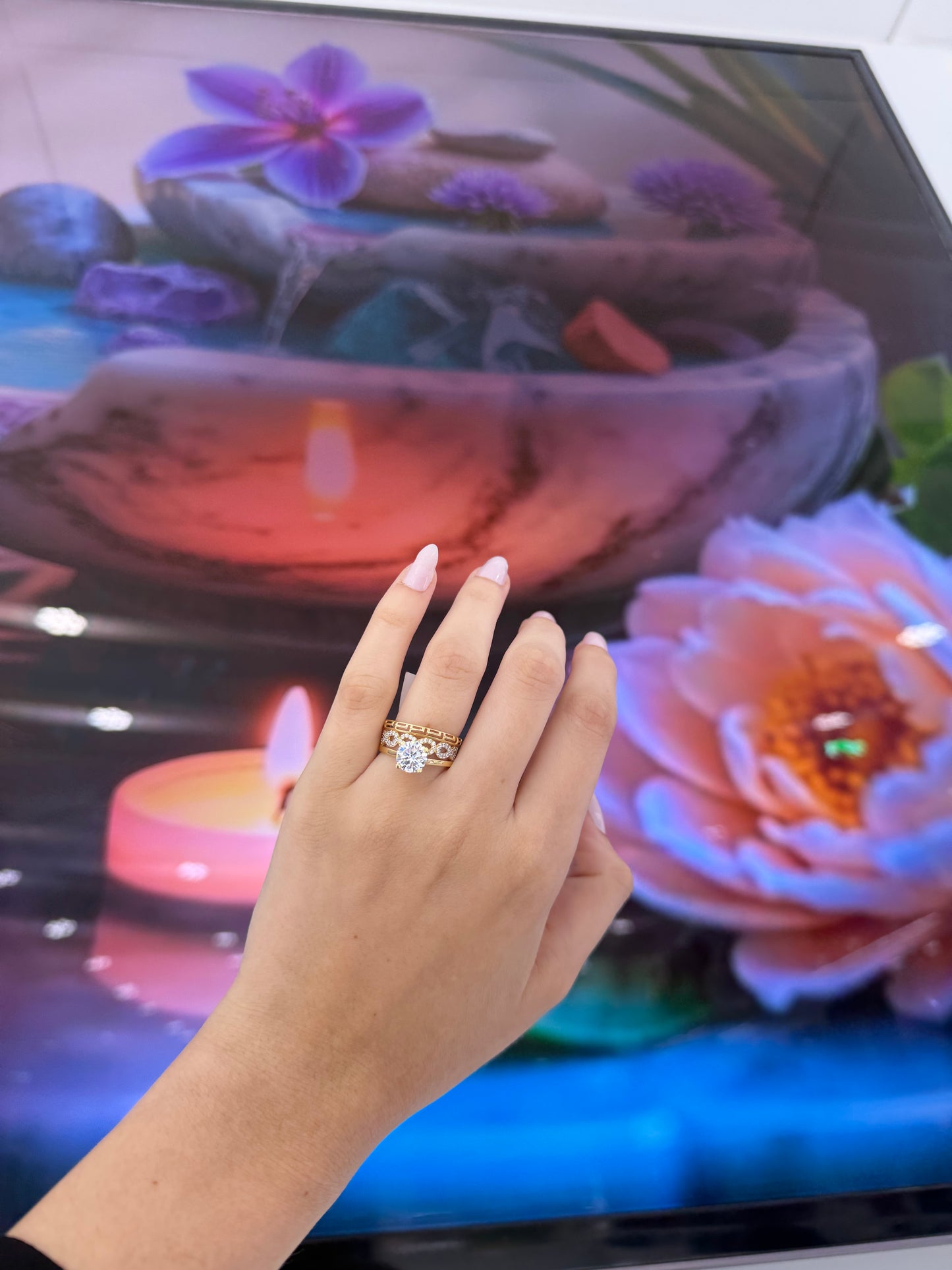 Anillo de matrimonio 14k
