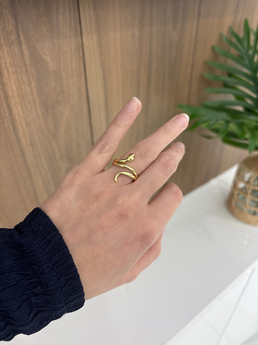 14K Snake Ring