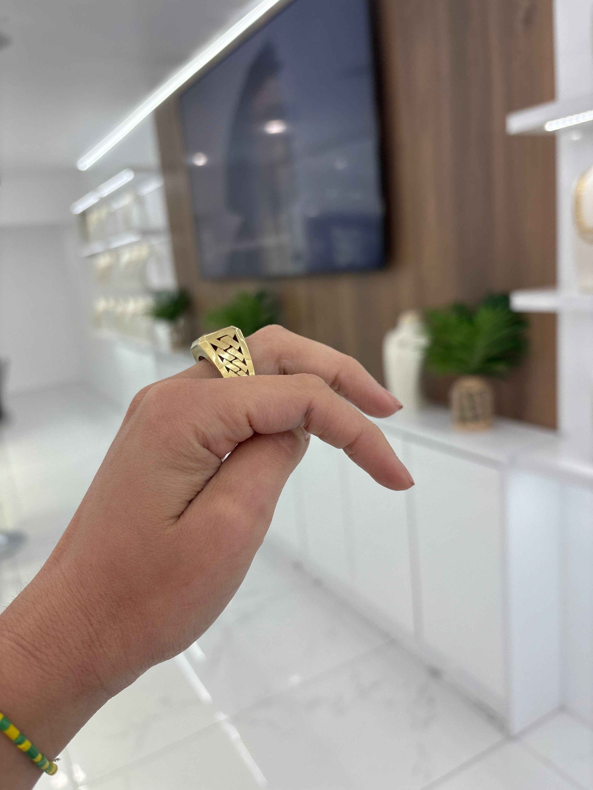 10K Red Stone Ring