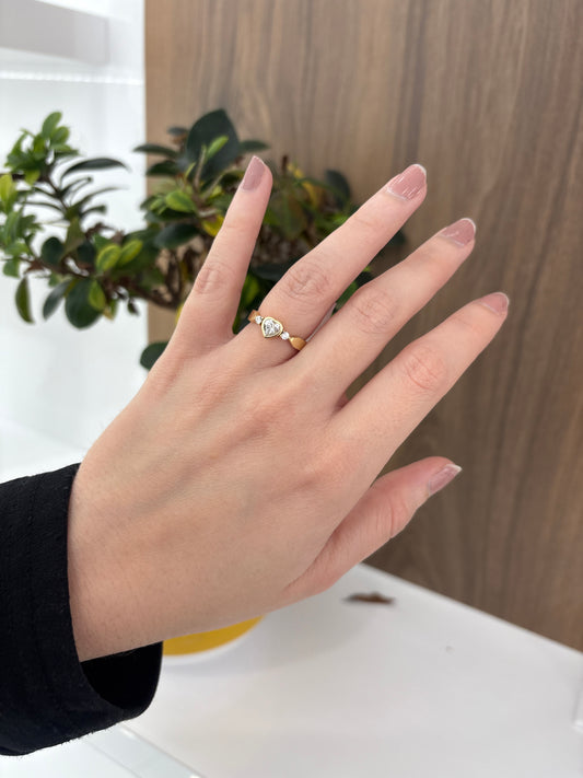 14K Heart Ring