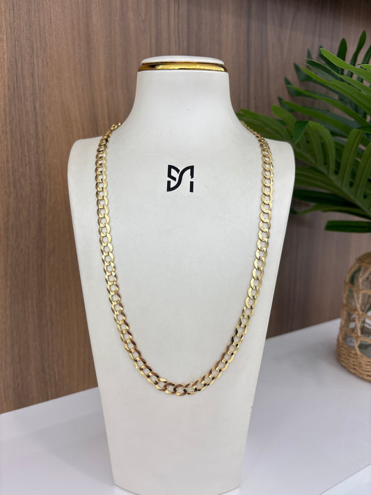 14K 8.5MM Curb  Link Chain
