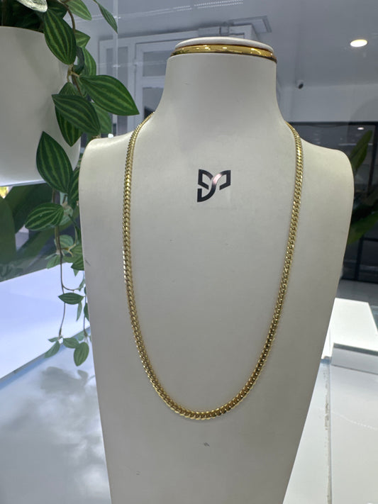 14k 4mm Cuban link Chain