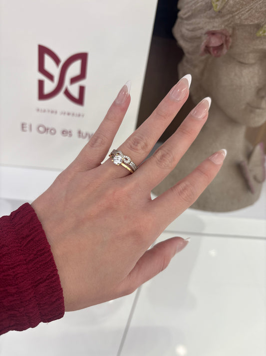 14K Duo Ring