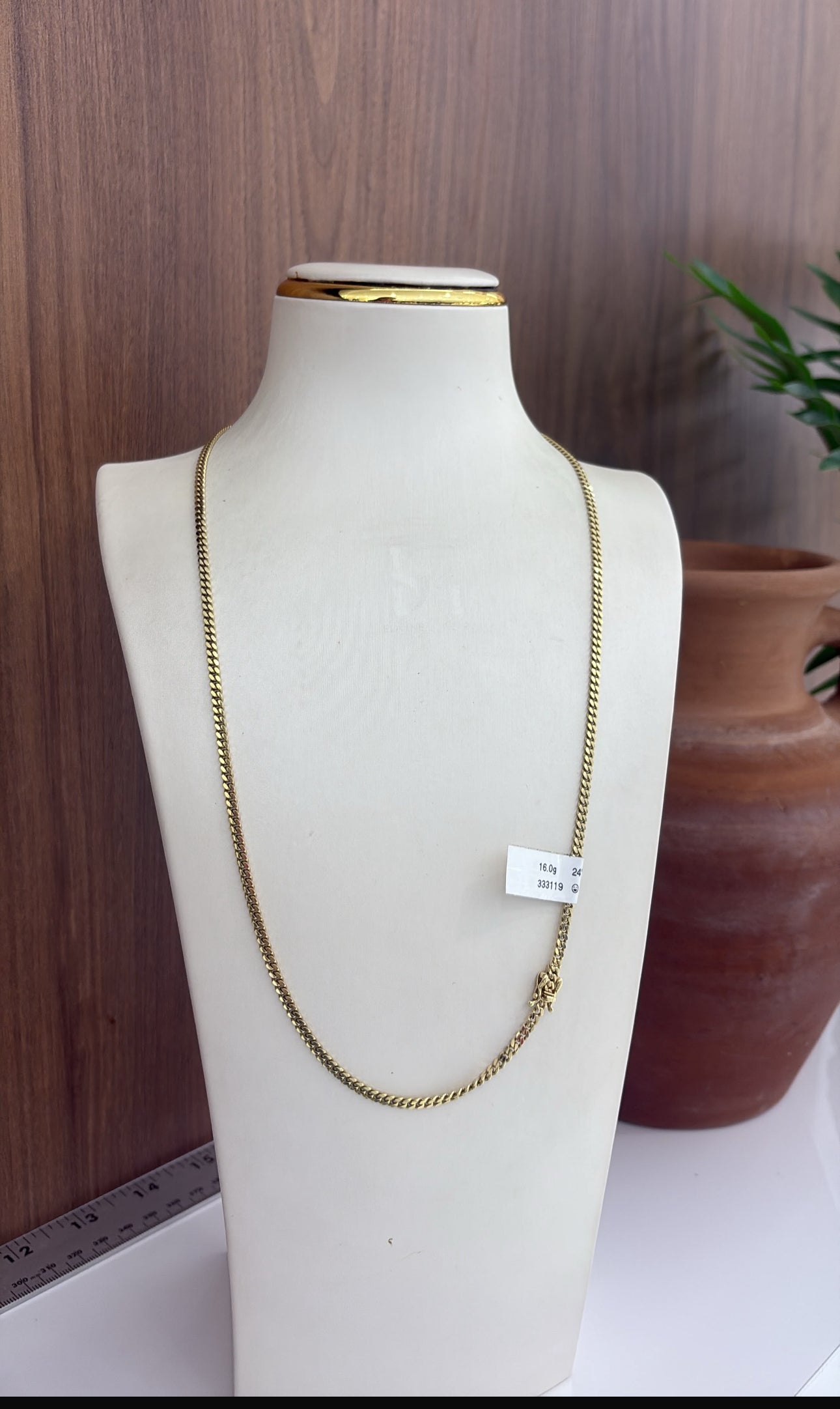 10k 3mm cuban link chain