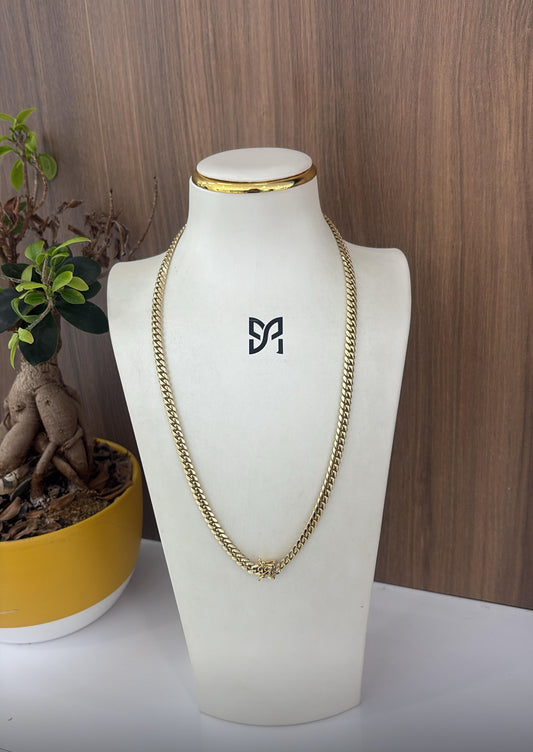 10K 6mm Cuban link chain