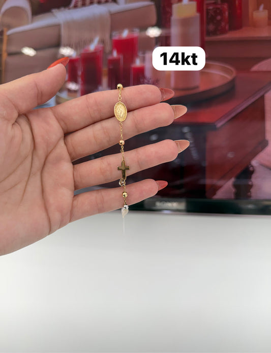 14K Crosses Bracelet