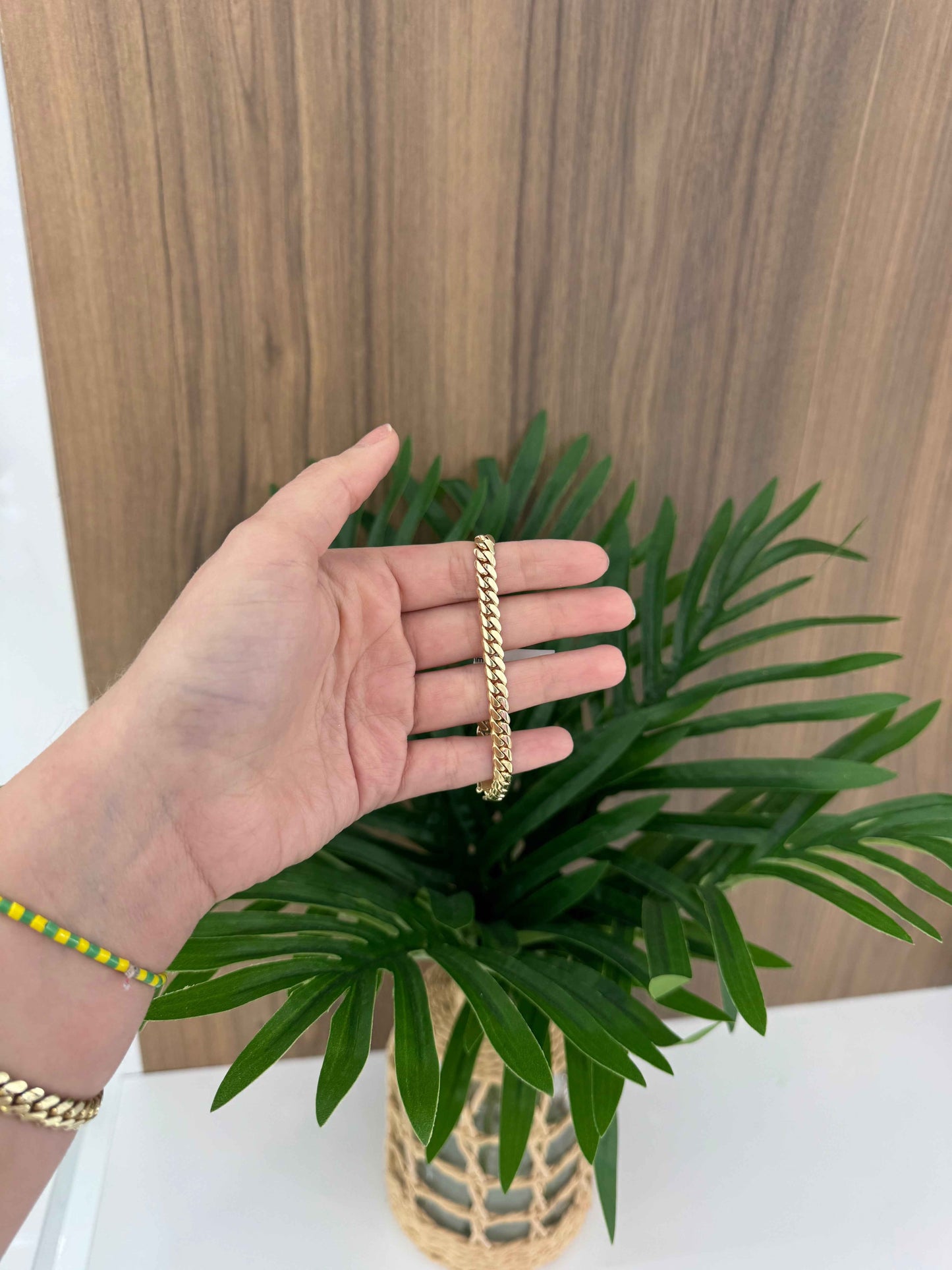 10K 6.5MM Cuban link Bracelet
