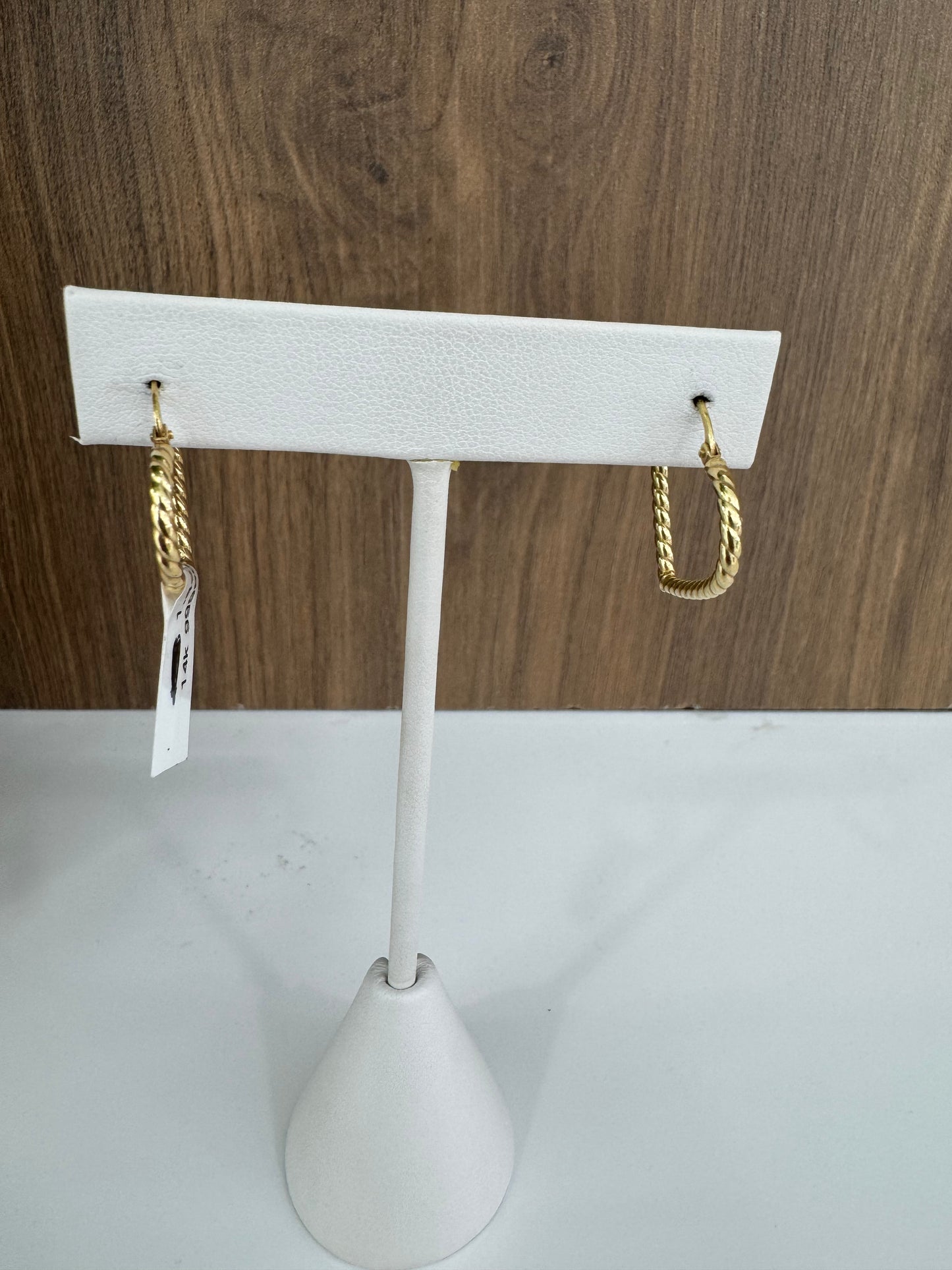 14K Heart Hoop