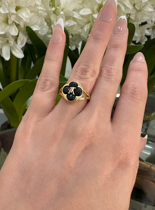 14K LV Ring