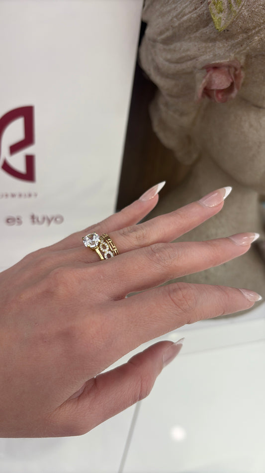14K Duo Ring