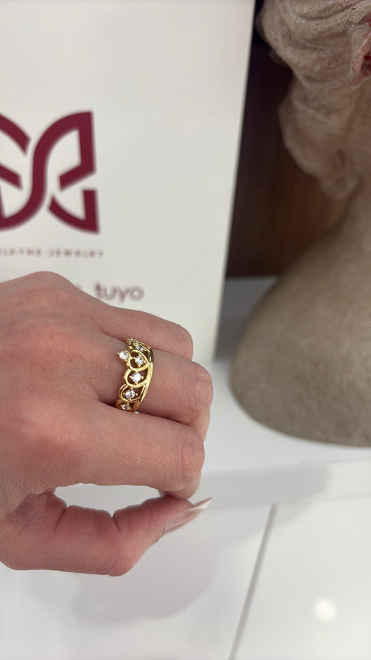 14K Crown Ring