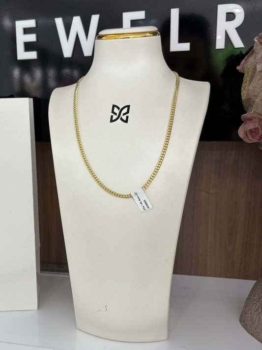 14K 4MM Cuban Link Chain