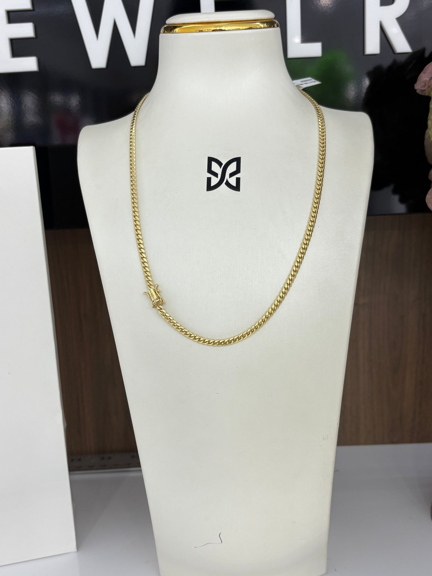14K 4MM Cuban Link Chain My Store
