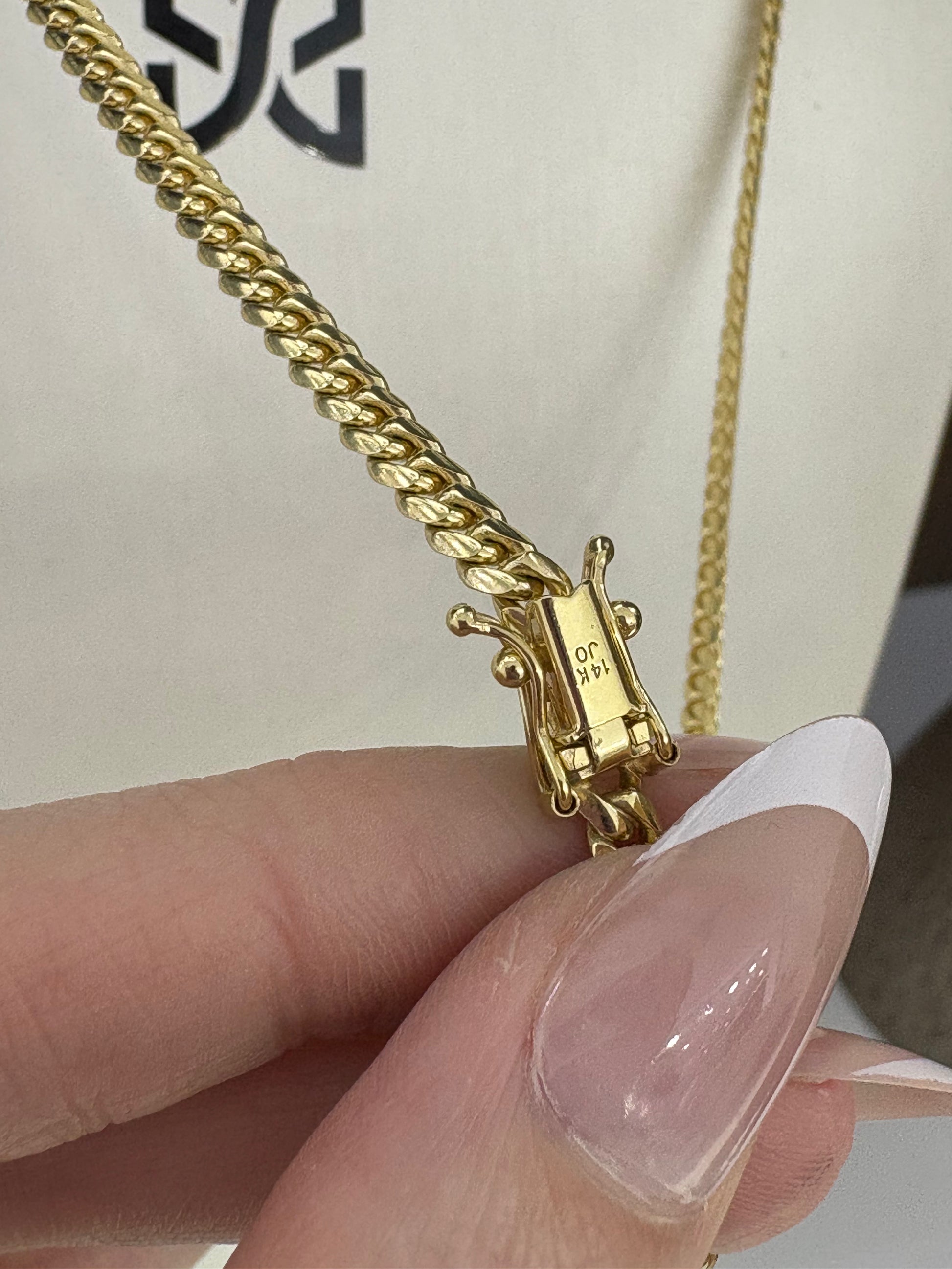 14K 4MM Cuban Link Chain My Store